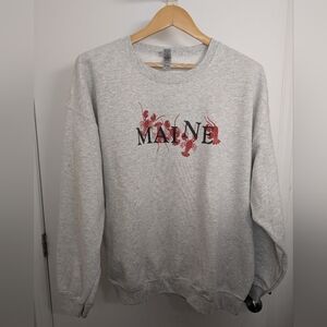 GILDAN GREY SWEAT SHIRT SIZE X LARGE